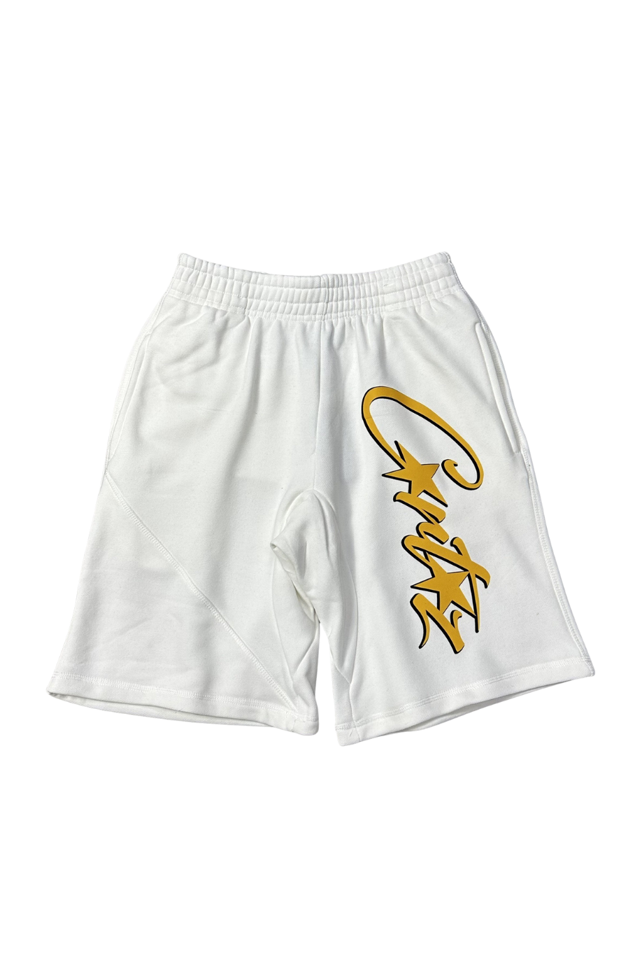 Island Yellow Script Shorts