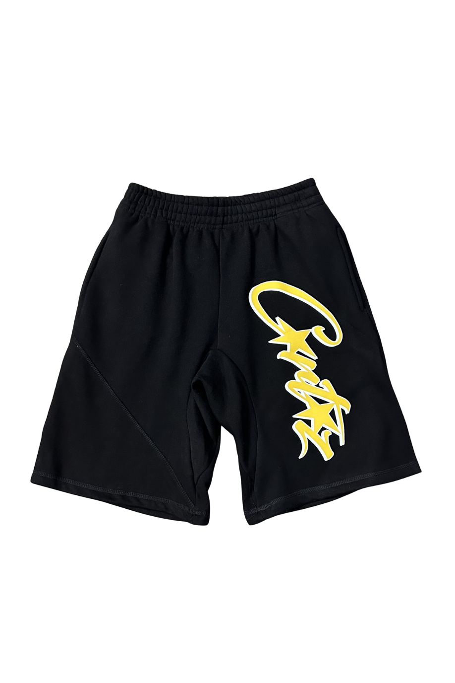 Island Yellow Script Shorts