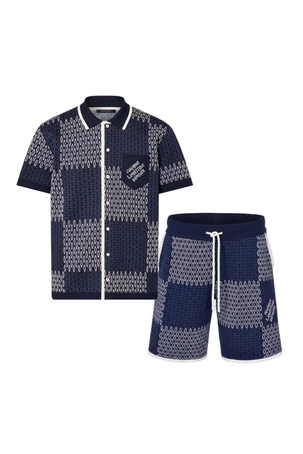 Intarsia Short Set